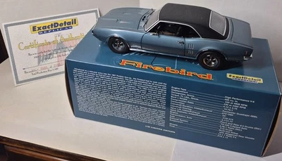 Pontiac 400 Firebird Exact Detail Replicas Diecast 1:18 Car - Blue - Image 1 of 4