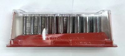 Snap On Tools NEW 110STMY 1/4" Drive SAE Deep 6-pt Chrome Socket Set 3/16-9/16" - Image 1 of 3