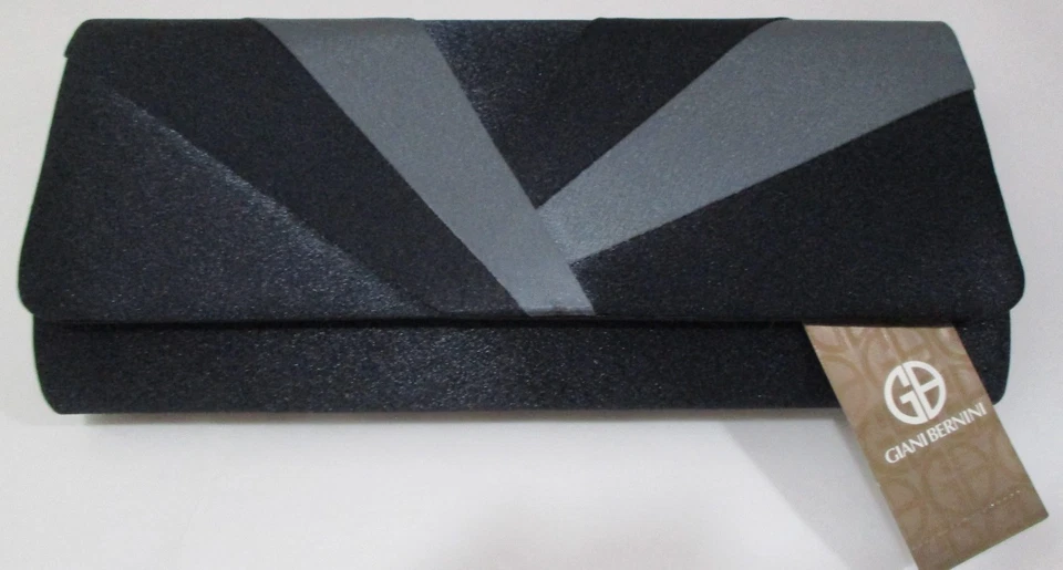 Giani Bernini Satin Winged Clutch Champagne Gold Chain Crossbody Shoulder L