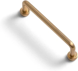 6 Pack 4" Center to Center Warm Champagne Bronze Modern Cabinet Pulls Zinc Alloy - Picture 1 of 10