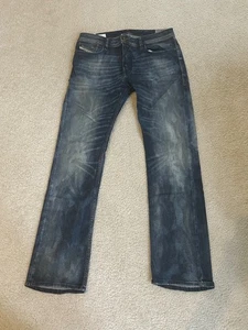 Diesel New-Fanker Jeans W32 L32 Wash 0827J Stretch Regular-Slim Bootcut - Picture 1 of 12