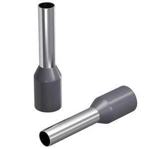 50x Wire end ferrule isolated 4mm² grey Copper tinned 2,8x11mm Sleeve - Picture 1 of 4