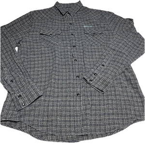 The Original Sailor Jerry Herren Large Langarm Blau Tweed Perlen Druckknopf Hemd - Bild 1 von 10