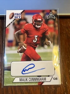 Malik Cunningham 2021 Leaf Pro Set College Auto #PS-MC1 Louisville casi nuevo-como nuevo - Imagen 1 de 6