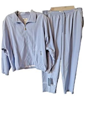 Traje deportivo Koret para mujer PL cortavientos azul aciano 2 piezas de colección como nuevo años 80 nuevo con etiquetas Foto 1 de 4