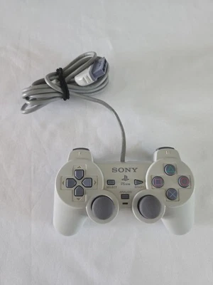 Sony PlayStation PS1 PS One Remote Controller White Gray SCPH-110 - Image 1 of 3