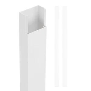 2pcs Cord Hider Wall 15.7inx1.5inx0.75in Cable Cover Self Adhesive Wire Hider - Photo 1/7