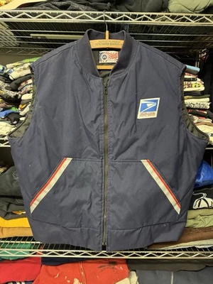 Vintage USPS Regulation Insulated Vest Neptune Garment Size XL Made In USA 25x25 - Image 1 of 4