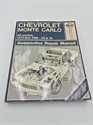Manual de reparación Haynes 24055 Chevrolet Monte Carlo 1970-1988 Foto 1 de 4