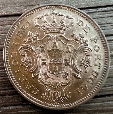 Azores - 1901 10 arroz KM#17 en elección EF-AU Foto 1 de 2