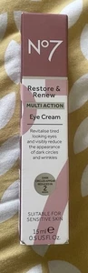 No7 Restore & Renew Multi Action Eye Cream 15ml BNIB - Picture 1 of 1