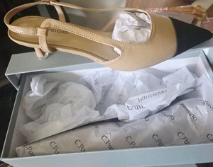 C. Paravano Damen Slingback Spitz zulaufend Flache Schuhe Gr. EUR 38,5 (~US 8) - Bild 1 von 3