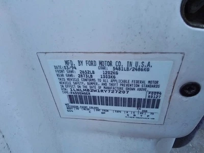 Wheel 15x6-1/2 Aluminum Lacy Spokes Fits 90-96 LINCOLN & TOWN CAR 1591535 - Image 1 of 4