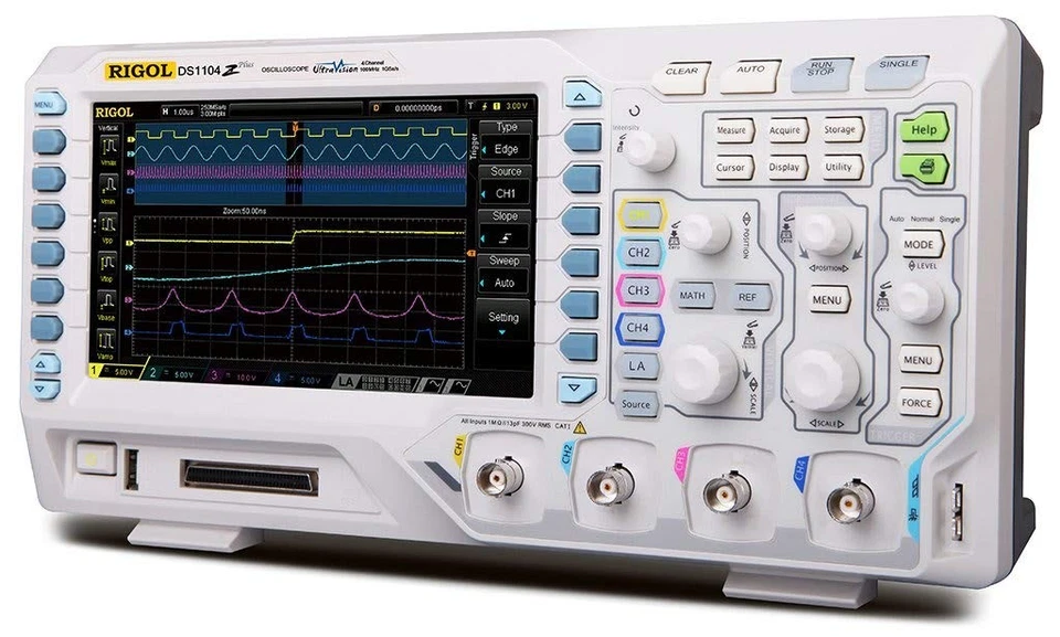 Rigol DS1104Z Plus 100MHz Digital Oscilloscope with 4 Channels - Image 1 of 1