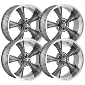 (Set-4) Ridler 695 20x8.5 + 20x10 5x127 5x5 Staggered 0mm Gray Wheels 20 Inch - Picture 1 of 3