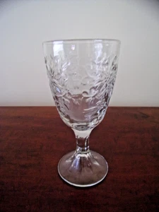 Princess House Fantasia Water Goblet Pressed Glass - Picture 1 of 6