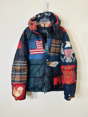 Polo Ralph Lauren Country American Patchwork Flag down puffer jacket NWT sz XXL - Image 1 of 4