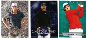 2024 Skybox Metal Universe Golf Tiger Woods Will Zalatoris /299 John Daly II RC - Foto 1 di 2