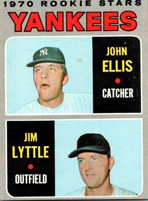 1970 Topps #516 Yankees 1970 Rookie Stars (John Ellis / Jim Lyttle) RS, RC - Image 1 of 2