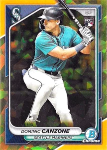 Dominic Canzone 2024 Bowman Chrome Sapphire #60 Gold /50 Rookie RC - Picture 1 of 3