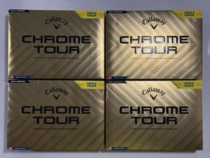Callaway Chrome Tour Yellow Triple Track Golf Balls New - 4 Dozen (48 balls) - Picture 1 of 4