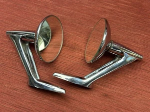 Pair of 1957-1959 Mopar accessory side view mirrors Chrysler Plymouth Dodge - Picture 1 of 24