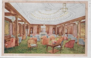 CUNARD RMS MAURETANIA LOUNGE UNUSED POSTCARD MY REF 6246 - Bild 1 von 1
