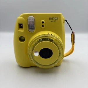 Fujifilm Instax Mini 9 Instant Camera Clear Yellow - Working See Description!! - Imagen 1 de 14