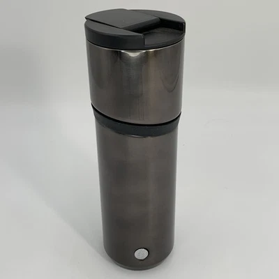 星巴克 2018 光泽黑色不锈钢真空保温杯 16 盎司 — 第 1/4 张图片