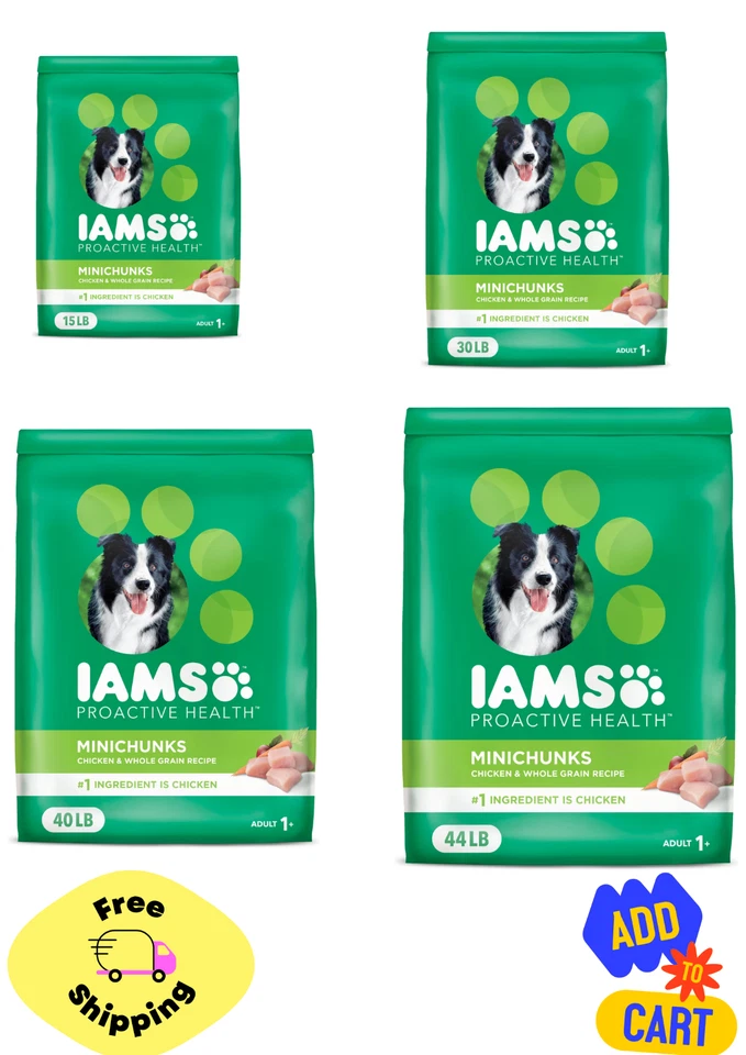 Iams ProActive Health Minichunks comida seca para perros pollo y granos enteros Foto 1 de 1