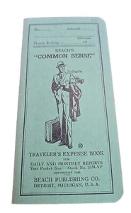 Vintage Beach's Common Sense Traveler's Expense Book Copyright 1940 - Bild 1 von 6