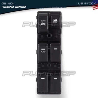 Interruptor de control de ventana de puerta principal de energía eléctrica para Kia Sorento 2010-2014 Foto 1 de 4