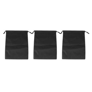 (Black)Nylon Drawstring Bag Waterproof Dustproof Storage Bags For Shoes GU - Picture 1 of 17