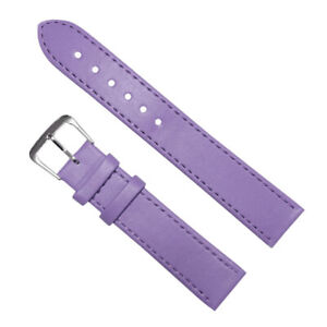 12/14/16/18/20/22mm Women Men Leather Perforated Watch Strap Band Multi-Colors