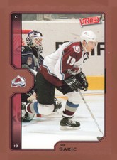 2002 Upper Deck Victory #53 Joe Sakic   Card TCCCX