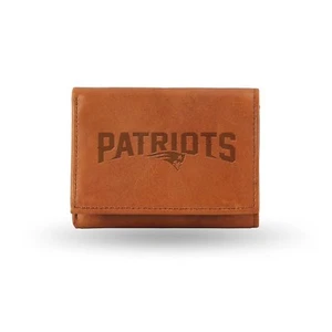 New England Patriots Team Embossed 100% Leather Trifold Wallet Last One - Picture 1 of 1