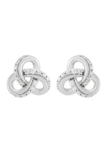 Belk & Co. 11/10 CT Lab Grown Diamond Stud Earrings in Sterling Silver - Picture 1 of 2