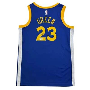 Autographed/Signed Draymond Green Golden State Blue Basketball Jersey BAS COA - Picture 1 of 4