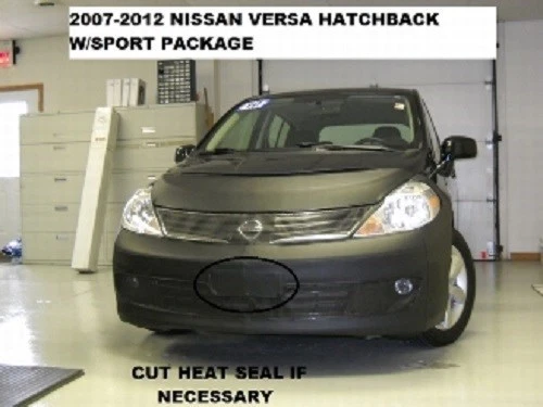 Sujetador con cubierta de máscara frontal Lebra para Nissan Versa Hatchback 2007-2012 con paquete deportivo Foto 1 de 1