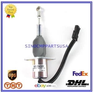 Solenoide diésel Stop 3930234 SA-4335-24 24 V para Komatsu Cummins 6CT C8,3L - Imagen 1 de 9