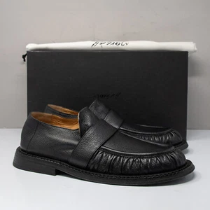 Marsèll MM4239 Alluce Estiva Black Leather Loafers, Men's 42.5 EU (9.5 US) - Picture 1 of 8