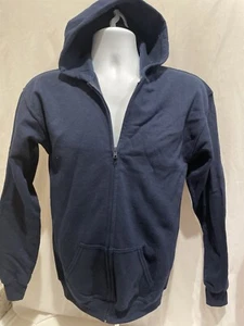 Gildan Youth XL Full-Zip Sweatshirt Hoodie Blue - Picture 1 of 3