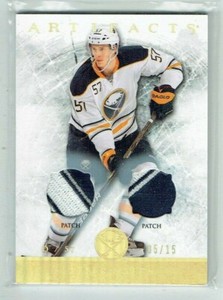 12-13 UD Upper Deck Artifacts  Tyler Myers  /15  Dual Patches 