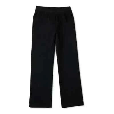 Wonder Nation School Uniform Pant Girl 8 Black Straight Fit Pull-On Cotton Blend - Image 1 of 3