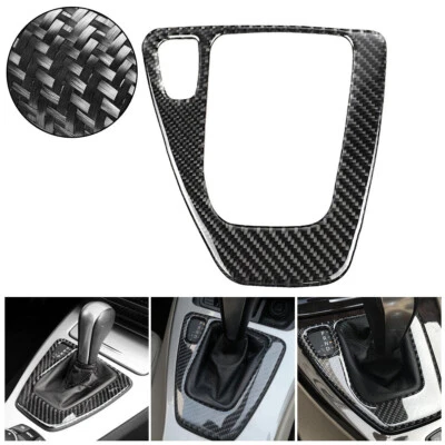 Cubierta del panel de cambio de marchas de fibra de carbono para BMW Serie 3 E90 E92 2005-2012 335i 328i Foto 1 de 4