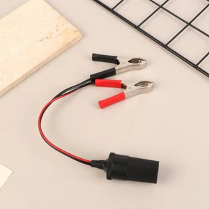 Battery Adapter Power Car Cigarette Lighter Female To Clip Extension Connector - Picture 1 of 12