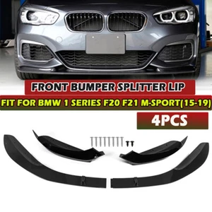 For BMW F20 F21 118i 120i 128i M Sport 2015~19 Front Bumper Spoiler Splitter Lip - Picture 1 of 12
