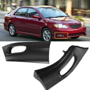 Par de alerones para la carrocería delantera para Toyota Corolla 2005-2008 LH+RH negro - Imagen 1 de 6