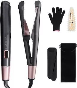 Emocci Beauty 2-in-1 Hair Straightener Curling Iron 1" Twist Plate FREE SHIP b - Picture 1 of 5