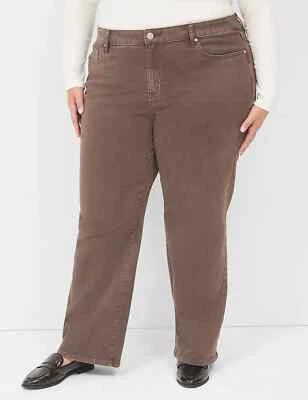 *NEWPORT NEWS*"JEANOLOGY"{MARRÓN} JEANS BOOTCUT (1) talla 22W O (1) talla 24W {NWT} Foto 1 de 4